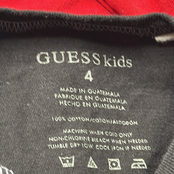 4T boys guess kids, black T-shirt, rabbit, bear hoodie, Old Navy sweats - Picture 9 of 13